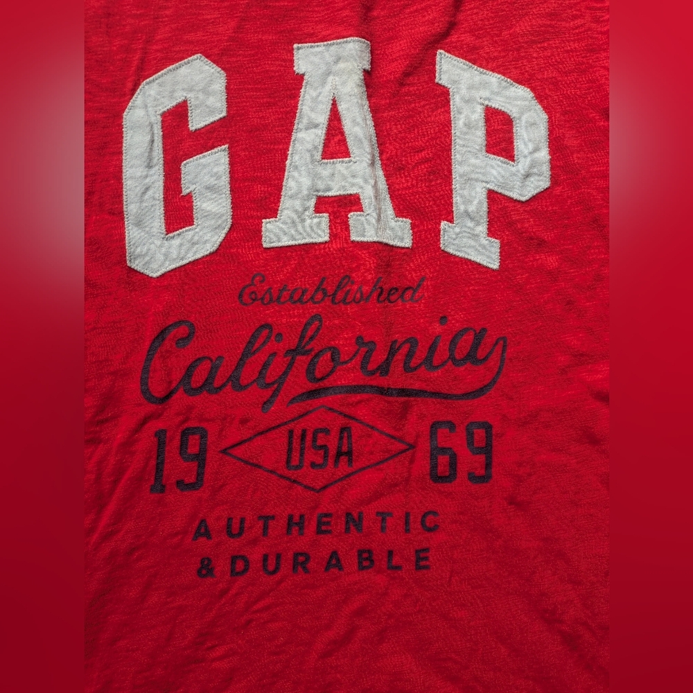 🌞4/20$ GAP Red California Graphic Tee